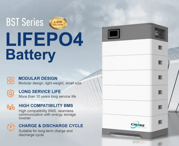 Chliss Long life span lithium battery bank 5kwh 10kwh 15kwh 20kwh lifepo4 battery high performance stack battery for household