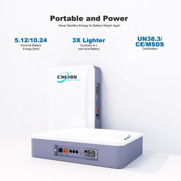 Chliss Chliss Lithium Ion Battery 5kw Household 48v/51.2 100ah 200ah Pack Energy Storage Batteries Lifepo4