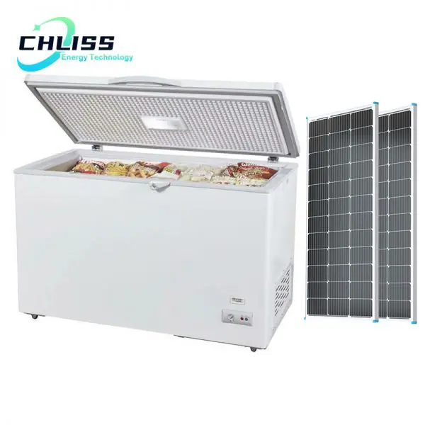 chliss 400 L solar fridge freezer low price refrigerator portable solar panel powered cold rooms walk in merchandiser freezer - Image 5