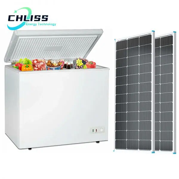 chliss 400 L solar fridge freezer low price refrigerator portable solar panel powered cold rooms walk in merchandiser freezer - Image 6