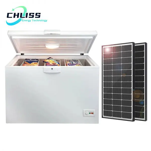 Chliss 560l 1280l capacity solar chest freezers inverter hybrid refrigerators solar power deep freezer - Image 3