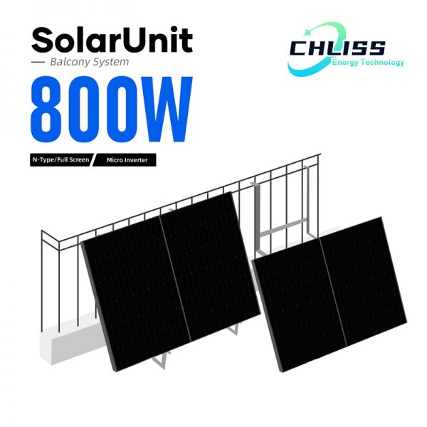 Chliss balcony power plant 800 watt 1500 watt micro inverter with storage complete set - Image 2