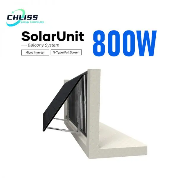Chliss solar panel balkonkraftwerk balcony power plant 800w 1600w - Image 3
