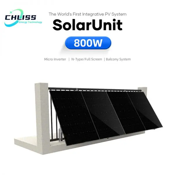 Chliss solar panel balkonkraftwerk balcony power plant 800w 1600w - Image 2