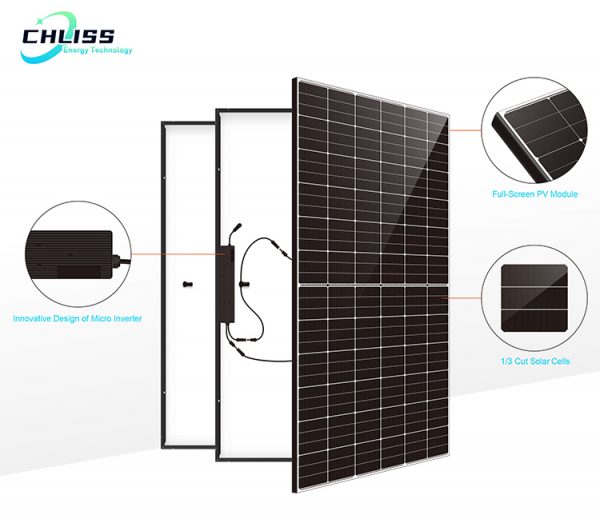 Chliss solar panel balkonkraftwerk balcony power plant 800w 1600w - Image 4