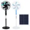 Chliss Solar Panel 18 Inch Solar Inverter Industrial Stand Fan With Battery - Image 3
