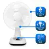 Chliss solar rechargeable fans for home 18 inch with solar panel - Image 4